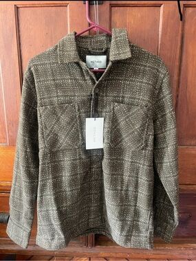 Method Olive-Patterned Men's Shirt Jacket
